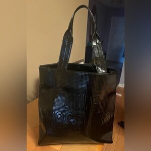 Love Moschino patent Glossy Black Handbag